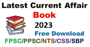 Current Affairs MCQs Book 2023 free Download PDF