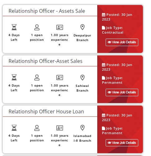 Mobilink Microfinance Bank Limited Latest Jobs