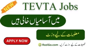Latest Jobs in TEVTA Punjab Pakistan 2023:-