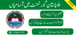 Amazing Jobs in Baluchistan Service Commission 2023