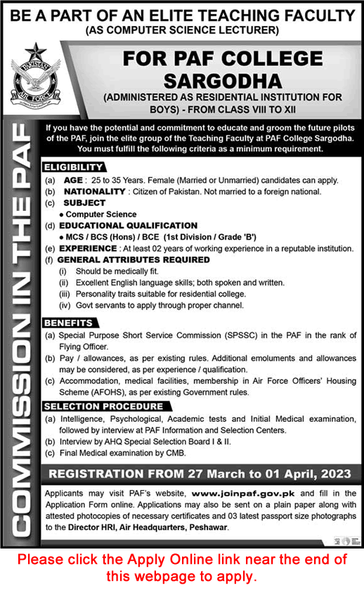 New Jobs in PAF