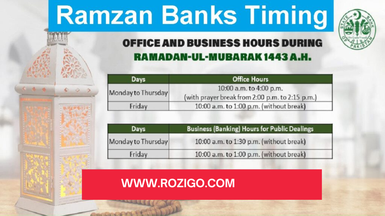 ramadan bank timing 2025 hbl