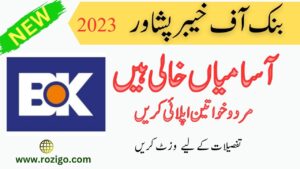 New Jobs in Bank of Khyber 2023