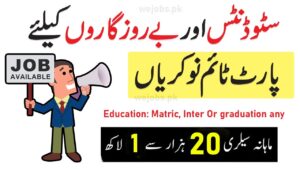 Best Online Job and Part Time Job All over Pakistan – Best Application