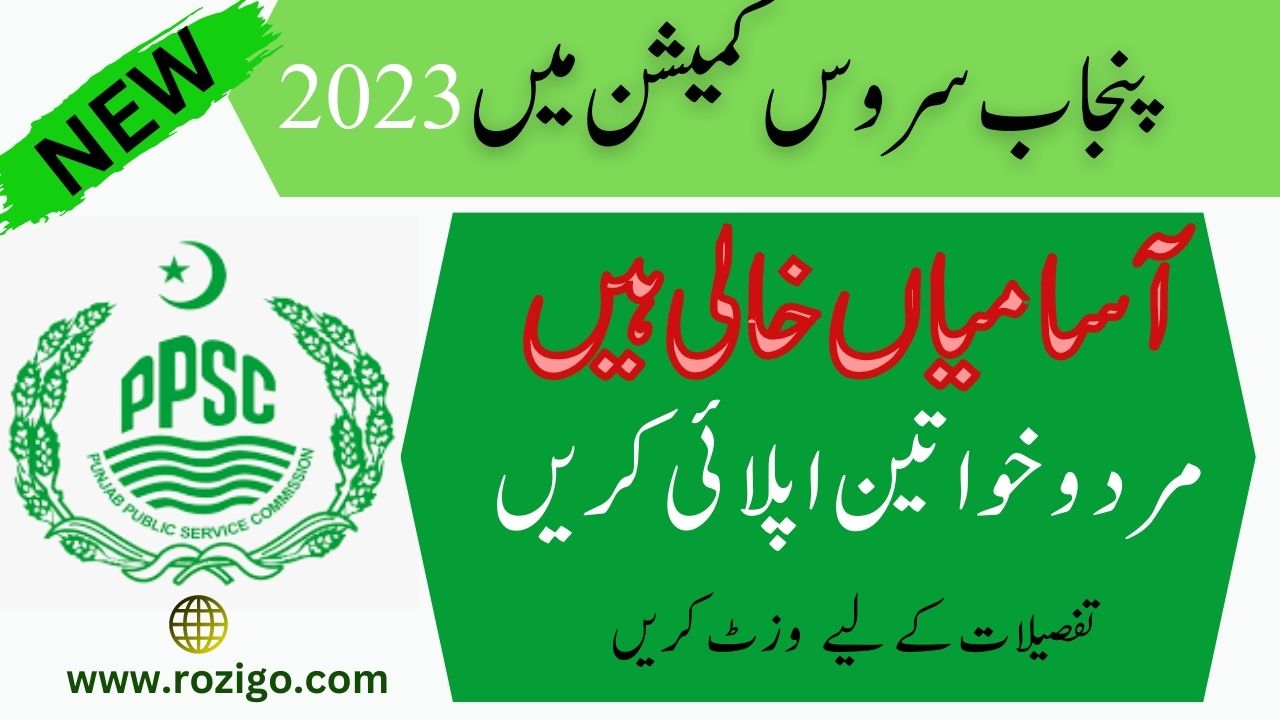 Latest Jobs in PPSC 2023