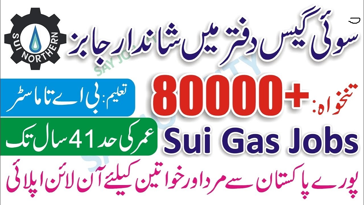 New Jobs in Sui Southern Gas