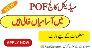 Latest Jobs in Pakistan Ordnance Factories POF 2023