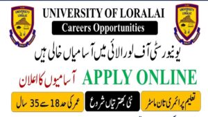 Latest Jobs in Loralai University February 2023 || Apply Online in Loralai University