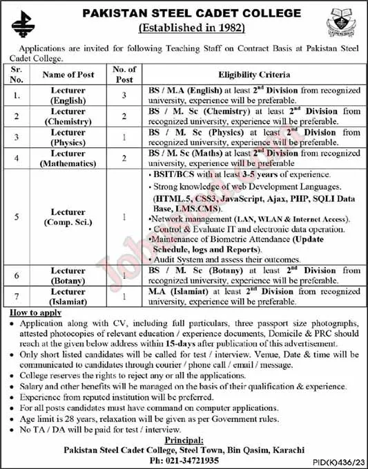 Jobs in Teaching Sector