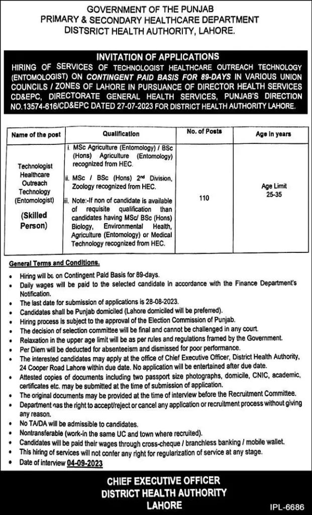 Jobs in Primary and Health Care Centers