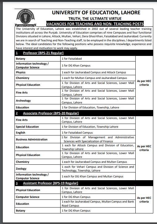 Jobs at The University of Education