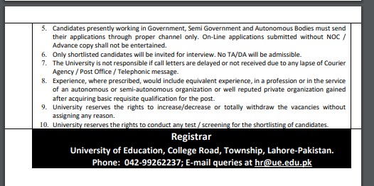 Jobs at The University of Education