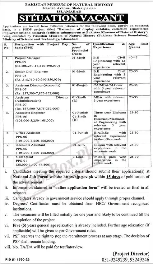 Ministry of Science and Technology MOST Jobs 2023