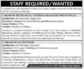 Engineer and Manager Jobs 2023