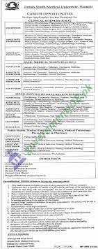 Jinnah Sindh Medical University Karachi Jobs 2024