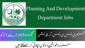 Planning And Development Department AJK Jobs 2024| Online Apply