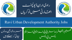 Ravi Urban Development Authority Jobs