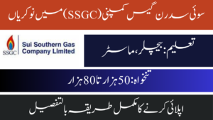 Sui Southern Gas Company (SSGC) Jobs 2024| Online Apply