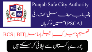 Punjab Safe City Authority PSCA Jobs