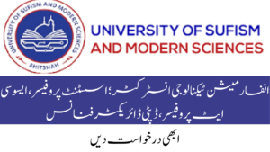 University Of Sufism Modern Science Jobs 202