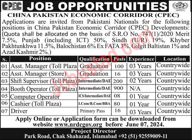 China Pakistan Economic Corridor Jobs