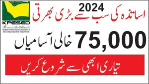 Primary Schools Jobs 2024 || Government PST Teachers Jobs 2024