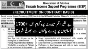 Benazir Income Support Program BISP Jobs 2024 || Latest 2000+ New Post Announced