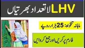 LHV Jobs 2024 || Lady Health Visitor Jobs 2024 || Government Health Department Jobs 2024