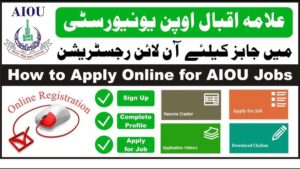 Allama Iqbal Open University AIOU Jobs 2024 Apply Online