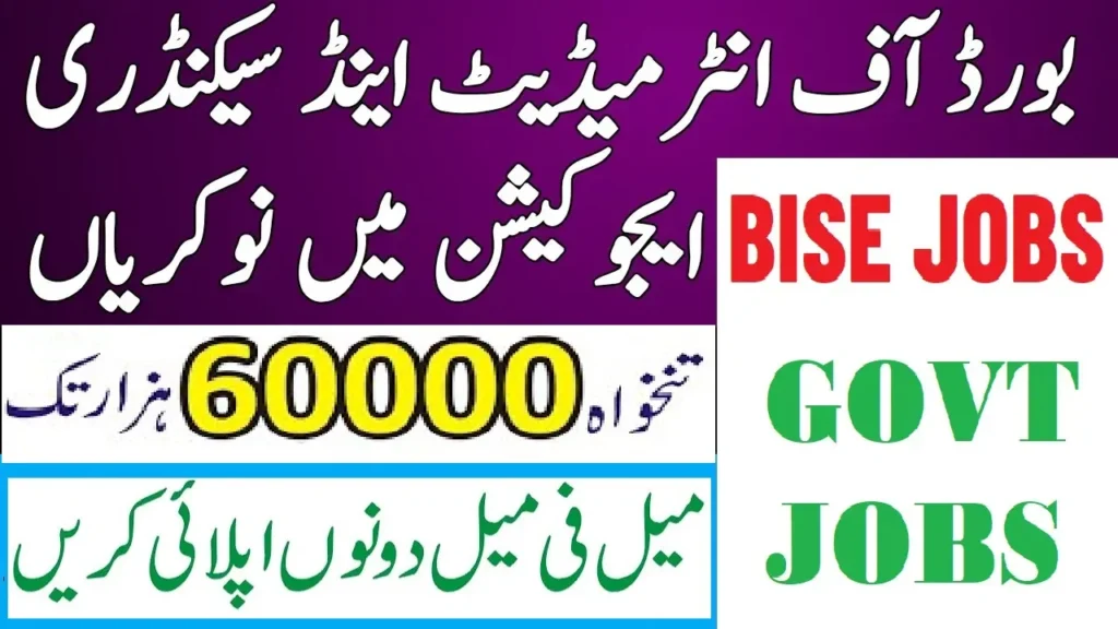 BISE Jobs 2024