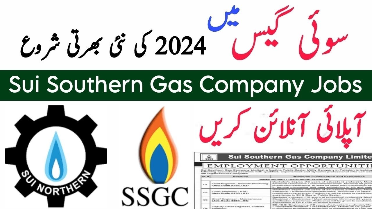 Sui Southern Gas Company Limited Jobs 2024