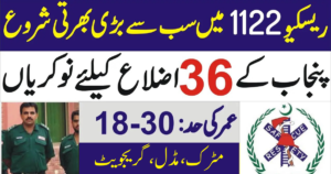 Emergency Service Punjab Rescue 1122 Jobs 2025