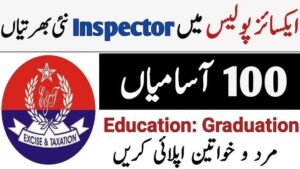 PPSC Excise & Taxation Inspector jobs 2024 Apply Online