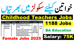 School Education and Literacy Department Jobs 2025 || Childhood Teachers Jobs 2025