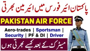 Join PAF Jobs as Airman 2025 Online Registration For Matric Pass