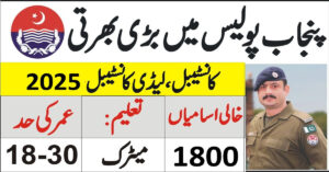 Punjab Police Jobs 2025 Application Form Download