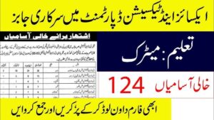 Excise Punjab Police Jobs 2025 Latest Advertisement
