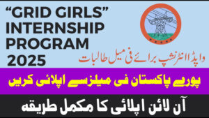 NTDC GRID GIRLS Internship Program 2025 Application Form