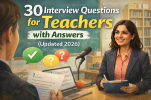 30 Interview Questions for Teachers with Answers (Updated 2026)