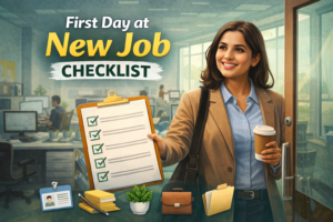 first day at new job checklist.